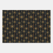 Midden-century Starburst Stripe Custom Colours SVG Inpakpapier Vel (Voorkant)