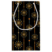 Midden-century Starburst Stripe Custom Colours SVG Klein Cadeauzakje (Achterkant)