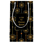 Midden-century Starburst Stripe Custom Colours SVG Klein Cadeauzakje (Voorkant)