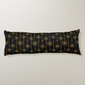 Midden-century Starburst Stripe Custom Colours SVG Lichaamskussen (Achterkant)