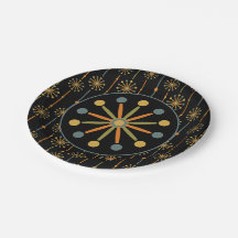 Midden-century Starburst Stripe Custom Colours SVG