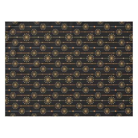 Midden-century Starburst Stripe Custom Colours SVG Tafelkleed (Voorkant (Horizontaal))