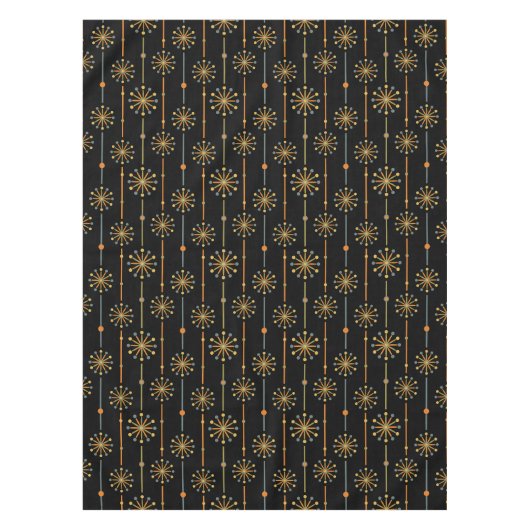 Midden-century Starburst Stripe Custom Colours SVG Tafelkleed (Voorkant)