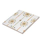 Midden-century Starburst Stripe Custom Colours SVG Tegeltje (Zijkant)