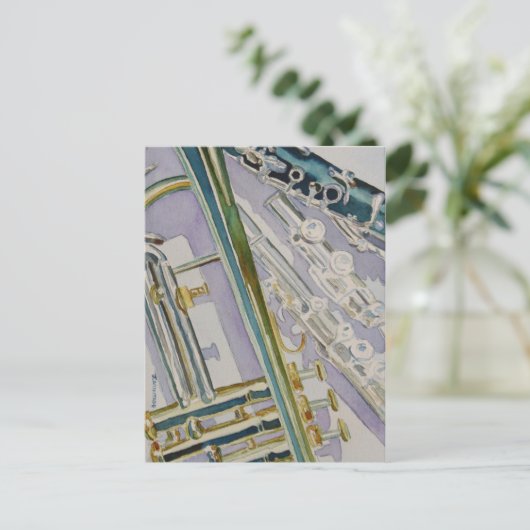 Midden dag Trio Briefkaart (Staand voorkant)