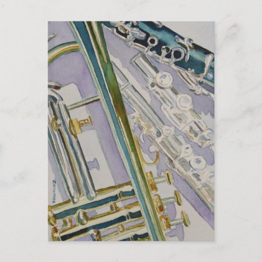 Midden dag Trio Briefkaart (Voorkant)