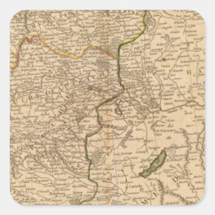 Midden-Duitsland 5 Vierkante Sticker