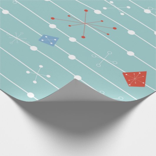 Midden-eeuw 1950 cadeaupapier (Hoek)