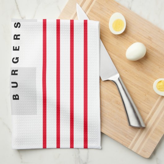 Midden eeuw 1950 retro diner keukenhanddoek cadeau (Quarter Fold)