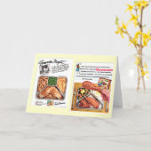 Midden-eeuw 1950 TV Diner  Kaart (Gele Bloem)