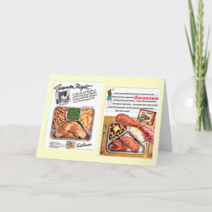 Midden-eeuw 1950 TV Diner  Kaart