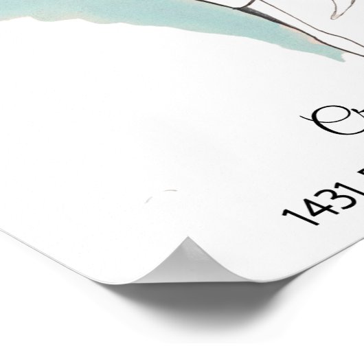 Midden-Eeuw 1960 Dames Mode Poster (Hoek)