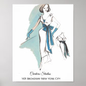 Midden-Eeuw 1960 Dames Mode Poster (Voorkant)