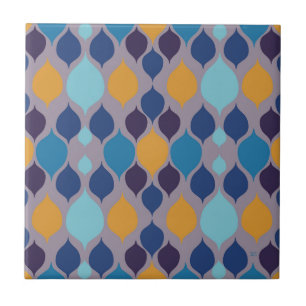 Midden eeuw 1960 Geometrische Pastel  Tegeltje