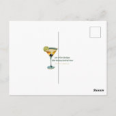 Midden eeuw 60s Hip Martini Cocktail Dansfeest Briefkaart (Achterkant)