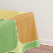 Midden Eeuw Abstract Groen Sinaasappel Geel Tafelkleed (Voorbeeld)