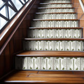 Midden-eeuw Art Nouveau Symmetrie Sage Groen Tegeltje