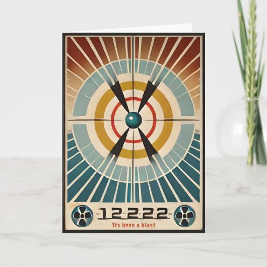 Midden Eeuw Atomaire Tijdperk Kunst Het Is Een Kna Kaart (Voorkant)