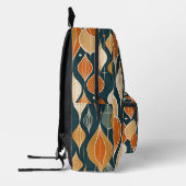 Midden eeuw Atomic Drops Oker Modern Retro Design Bedrukte Rugzak (Links)