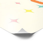 Midden eeuw Atomic Futuristic Citrus Martini Bar Foto Afdruk (Hoek)