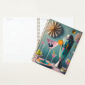 Midden eeuw Atomic Futuristic Cocktail Time Planner (Display)