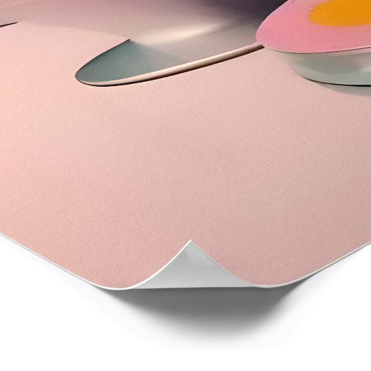 Midden eeuw Atomic Futuristic Cocktail Time Poster (Hoek)