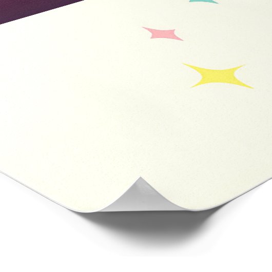 Midden eeuw Atomic Futuristic Rabbit Martini Poster (Hoek)