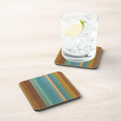 Midden-Eeuw Atomic Futuristic Stripes Print Bier Onderzetter (Rechterzijde)