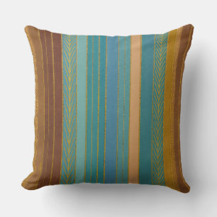Midden-Eeuw Atomic Futuristic Stripes Print Kussen