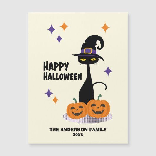 Midden-eeuw Atomic Halloween Cat (Voorkant)
