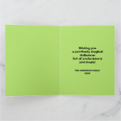 Midden-eeuw Atomic Halloween Cat Kaart (Binnen)