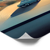 Midden eeuw Atomic Space Age Nevada Art Poster (Hoek)