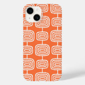 Midden-Eeuw Atoomringen Abstract Patroon Case-Mate iPhone Case (Achterkant)