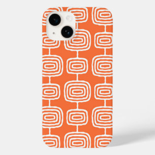 Midden-Eeuw Atoomringen Abstract Patroon Case-Mate iPhone 14 Hoesje