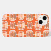 Midden-Eeuw Atoomringen Abstract Patroon Case-Mate iPhone Case (Achterkant (horizontaal))