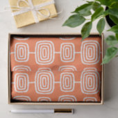 Midden-Eeuw Atoomringen Abstract Patroon Tissuepapier (Geschenk)