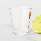 Midden-eeuw atoomtijdperk futuristische Martini Shot Glas (Links)