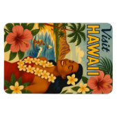 Midden eeuw bezoek Hawaii toerisme kunst Magneet (Horizontaal)