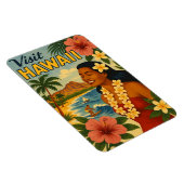 Midden eeuw bezoek Hawaii toerisme kunst Magneet (Rechterzijde)
