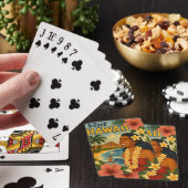 Midden eeuw bezoek Hawaii toerisme kunst Pokerkaarten (Insitu)