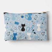 Midden eeuw blauwe hart katten etui (Achterkant)