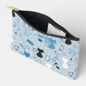 Midden eeuw blauwe hart katten etui (Open)
