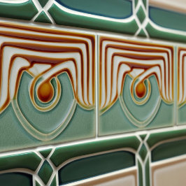 Midden-eeuw Bloemsymmetrie Arts Crafts Movement Tegeltje