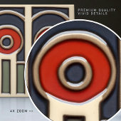 Midden-eeuw Bloemsymmetrie Arts Crafts Movement Tegeltje