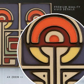 Midden-eeuw Bloemsymmetrie Arts Crafts Movement Tegeltje