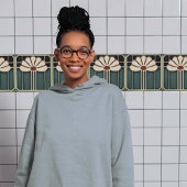 Midden-eeuw Bloemsymmetrie Arts Crafts Movement Tegeltje