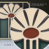 Midden-eeuw Bloemsymmetrie Arts Crafts Movement Tegeltje