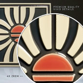 Midden-eeuw Bloemsymmetrie Arts Crafts Movement Tegeltje