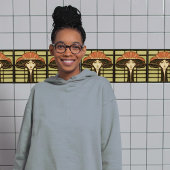 Midden-eeuw Bloemsymmetrie Arts Crafts Movement Tegeltje