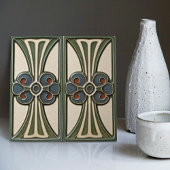 Midden-eeuw Bloemsymmetrie Arts Crafts Movement Tegeltje